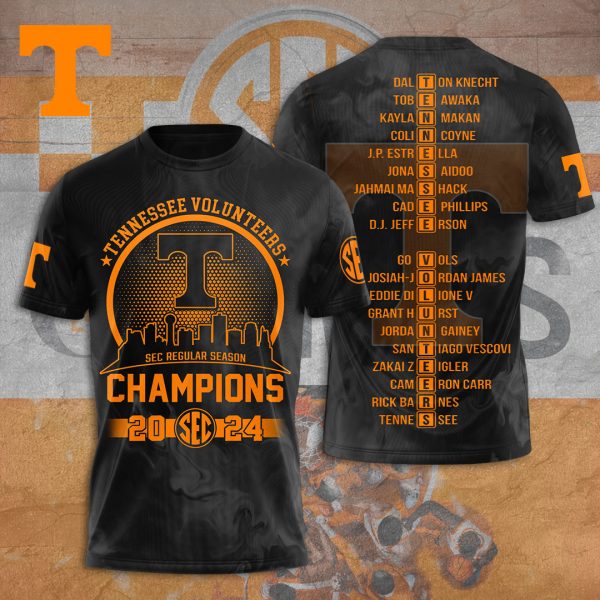 Tennessee Volunteers Men's Basketball 3D Apparel - TANTN 5006
