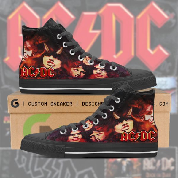 Rock Music High Top Canvas Shoes - HUANNM 800