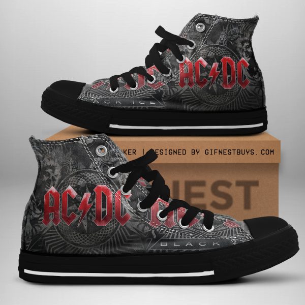 Rock Music High Top Canvas Shoes - HUANNM 585