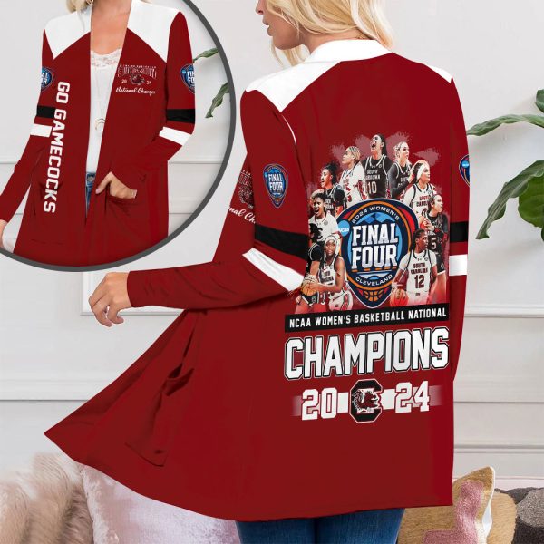 South Carolina Gamecocks Women's Basketball Women's Patch Pocket Cardigan - HUANNM 4681