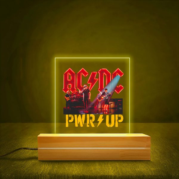 Rock Music Led Light with Wooden Base (7 Colors) - MAITM 6270