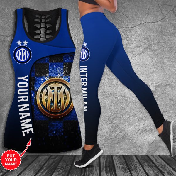 Personalized Inter Milan FC Hollow Tank Top Leggings - HUANNM 4911.1