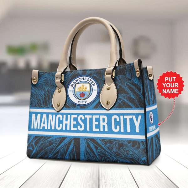 Personalized Manchester City Leather HandBag - MAITM 6578