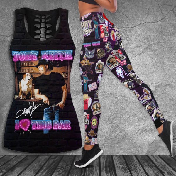 Toby Keith Hollow Tank Top Leggings - HUANNM 4467
