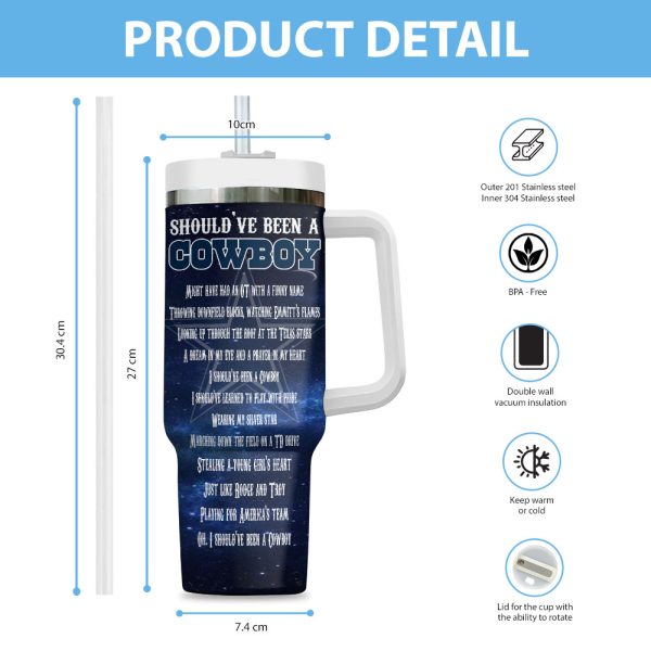 Toby Keith x Dallas Cowboys 40oz Stanley Tumbler - MAITM 6388