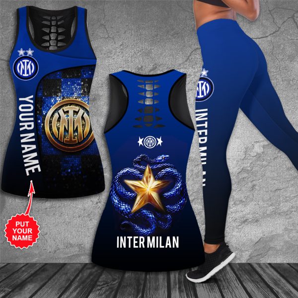 Personalized Inter Milan FC Hollow Tank Top Leggings - HUANNM 4911.1
