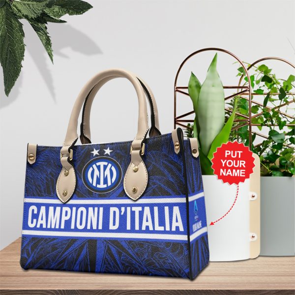 Personalized Inter Milan FC Leather HandBag - MAITM 6580