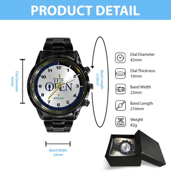 Golf The Open Championship x Rolex Black Stainless Steel Watch - MAITM 6338
