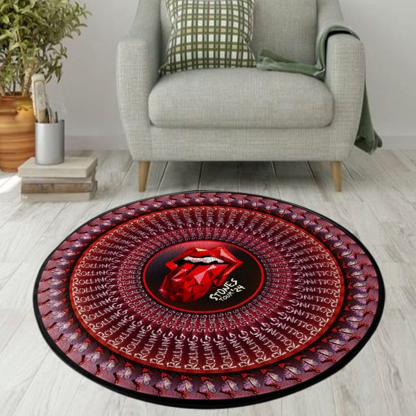 The Rolling Stones Foldable Round Rug - MAITM 6598
