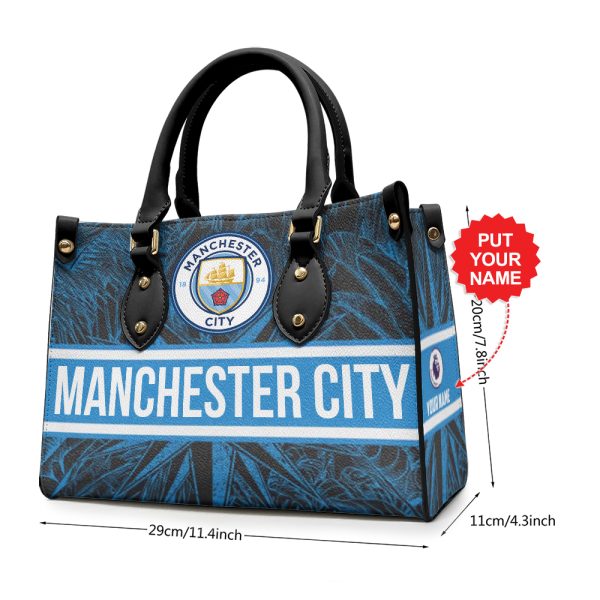 Personalized Manchester City Leather HandBag - MAITM 6578