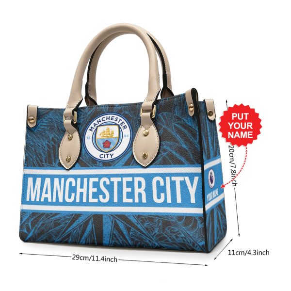 Personalized Manchester City Leather HandBag - MAITM 6578