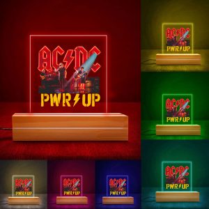 Rock Music Led Light with Wooden Base (7 Colors) - MAITM 6270