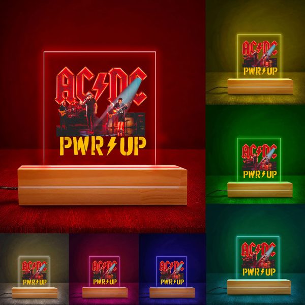 Rock Music Led Light with Wooden Base (7 Colors) - MAITM 6270