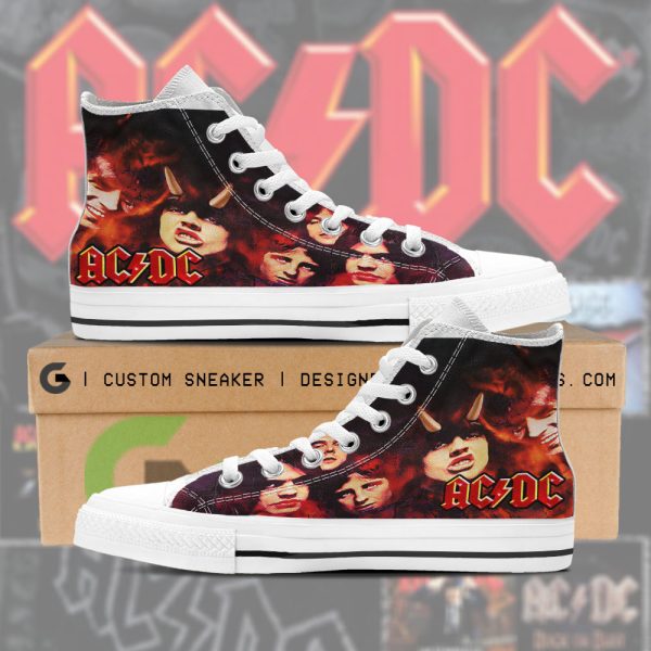 Rock Music High Top Canvas Shoes - HUANNM 800