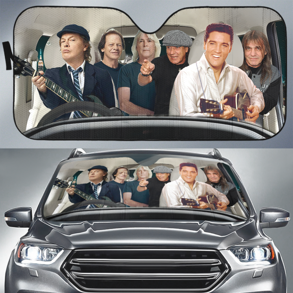 Rock Music Auto Sun Shade - HUANNM 919.1
