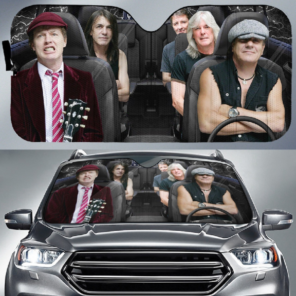 Rock Music Auto Sun Shade - HUANNM 1348