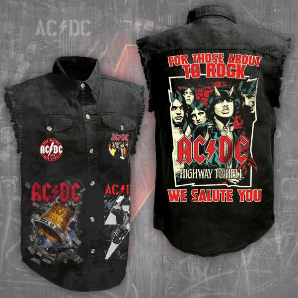 Rock Music 3D Lightweight Sleeveless Denim Shirt - ANHNV 4242