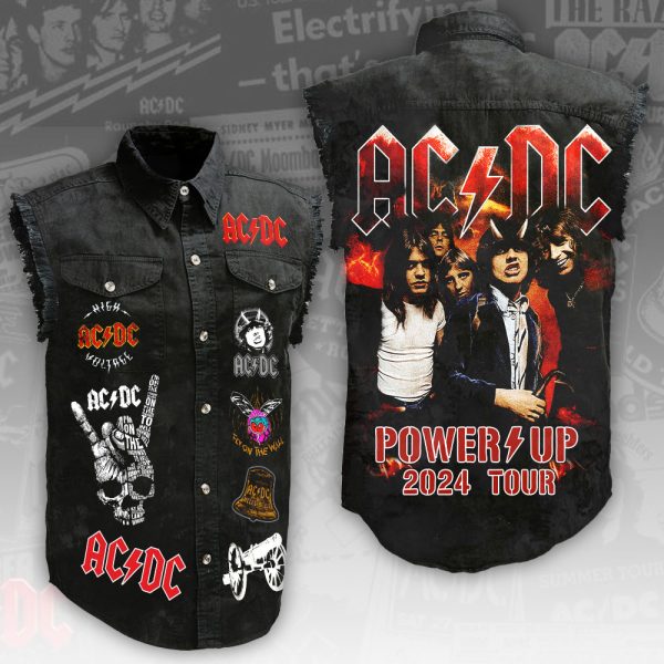Rock Music 3D Lightweight Sleeveless Denim Shirt - HUANNM 3966