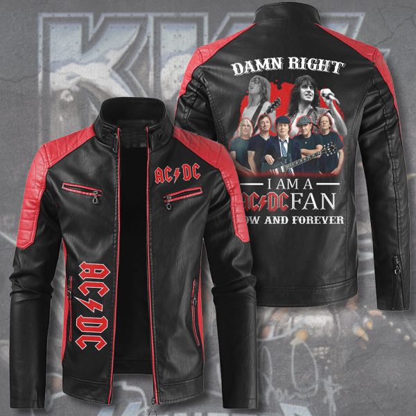 Rock Music Premium Leather Bomber - HUANNM 3644