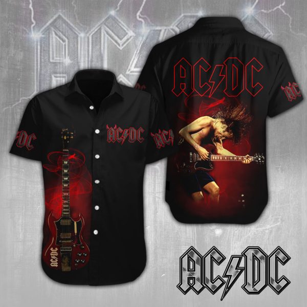 Rock Music x Angus Young Short Sleeve Dress Shirt - MAITM 6323