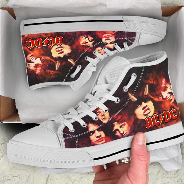Rock Music High Top Canvas Shoes - HUANNM 800