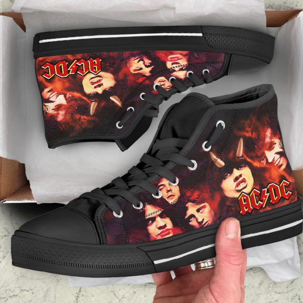 Rock Music High Top Canvas Shoes - HUANNM 800