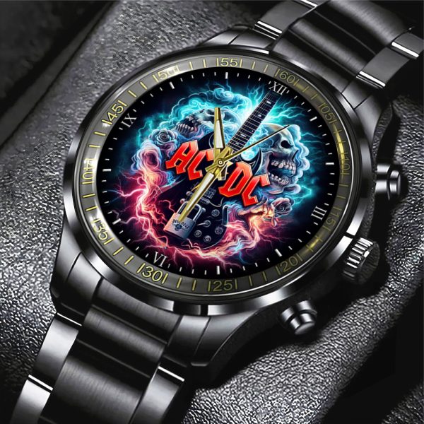 Rock Music Black Stainless Steel Watch - GNE 355