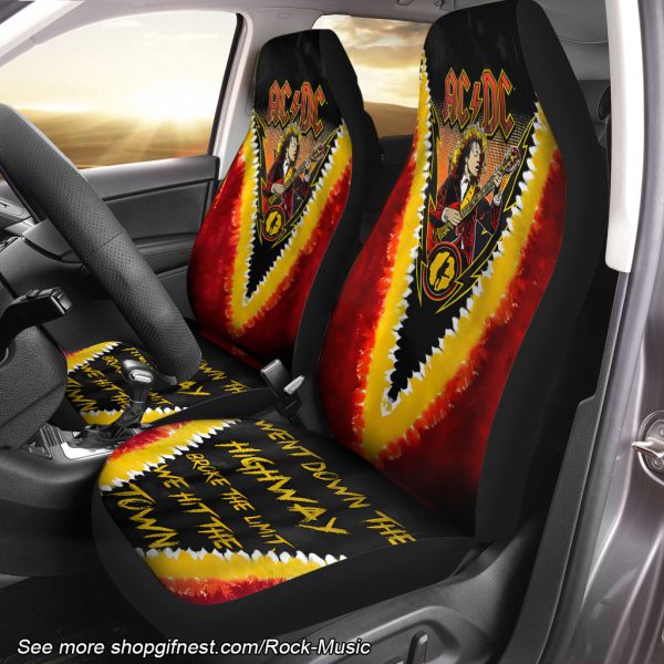 Rock Music 2PCS Car Seat Cover - HUANNM 1170
