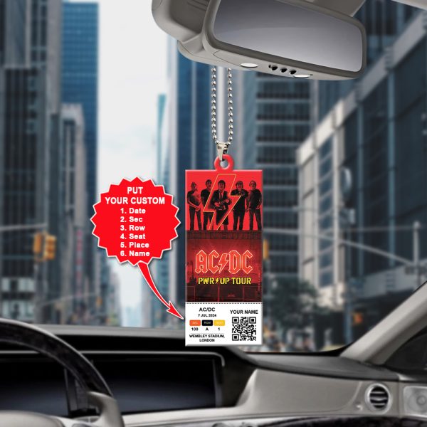 Personalized Rock Music Custom Shape 2-sided Acrylic Car Ornament - MAITM 6557