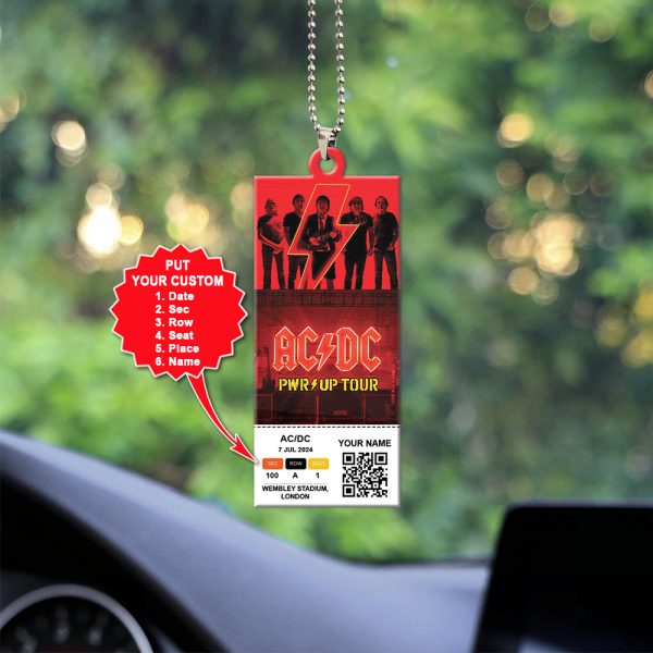 Personalized Rock Music Custom Shape 2-sided Acrylic Car Ornament - MAITM 6557