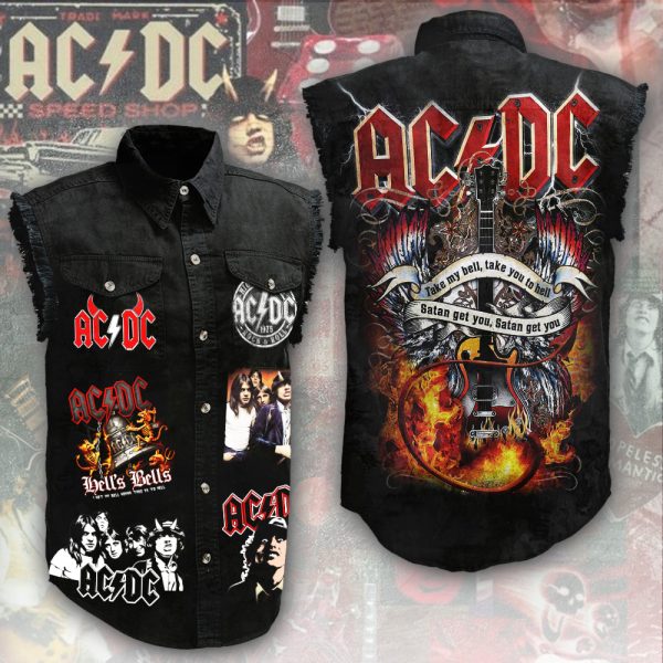 Rock Music 3D Lightweight Sleeveless Denim Shirt - ANHNV 3045