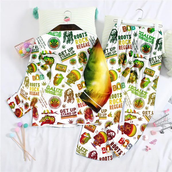 Bob Marley Button Down Pajamas Set – ANHNV 4135