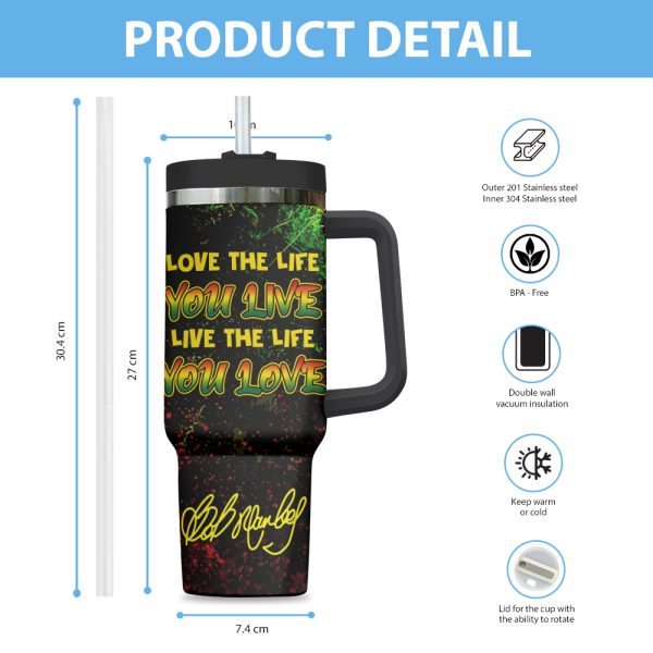 Bob Marley 40oz Stanley Tumbler - ANHNV 4144