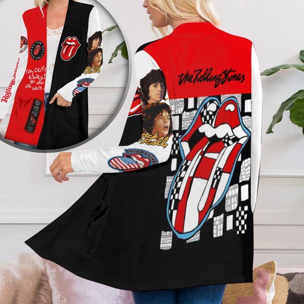 The Rolling Stones Women’s Patch Pocket Cardigan – ANHNV 4217