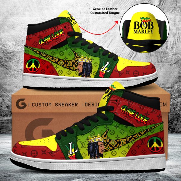 Personalized Bob Marley AJ 1 Sneaker - ANHNV 4300