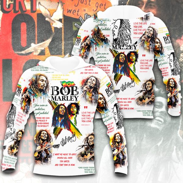 Bob Marley 3D Apparel - ANHNV 4321