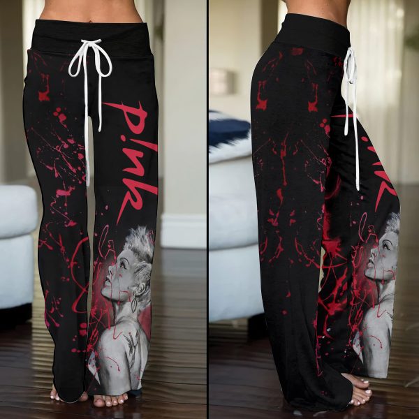 P!nk High-Waisted Straight-Leg Trousers - ANHNV 4337