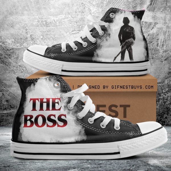 Bruce Springsteen High Top Canvas Shoes - ANHNV 4346