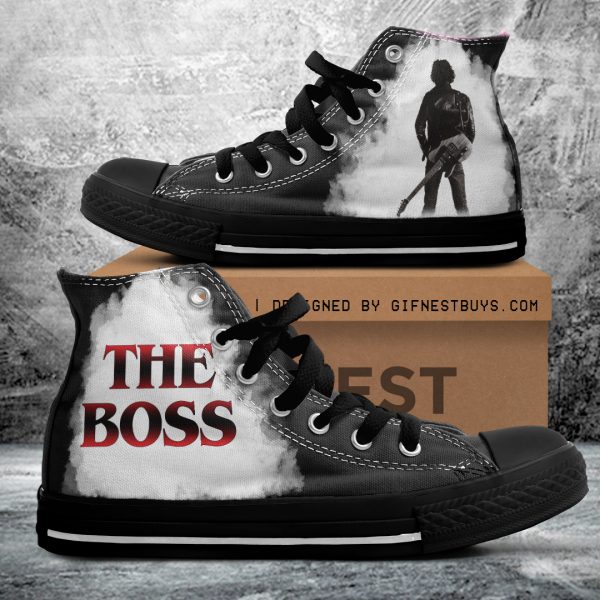 Bruce Springsteen High Top Canvas Shoes - ANHNV 4346