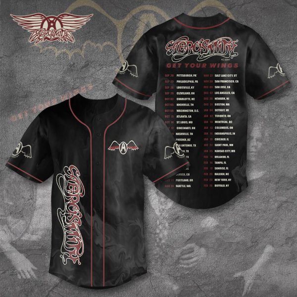 Aerosmith Baseball Jersey - TANTN 5884