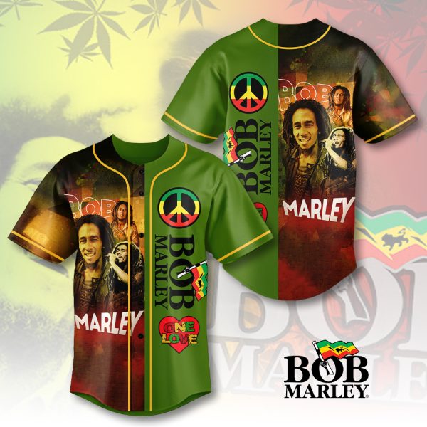 Bob Marley Baseball Jersey - HUANNM 4843