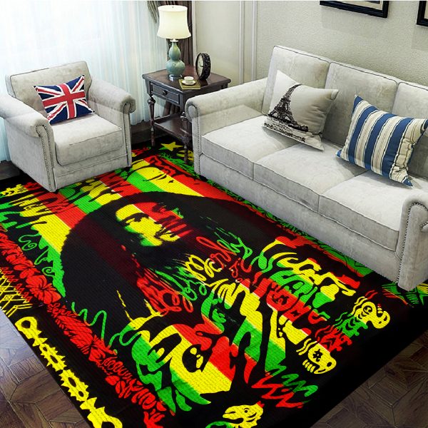 Bob Marley Rectangular Rug - HUANNM 4456