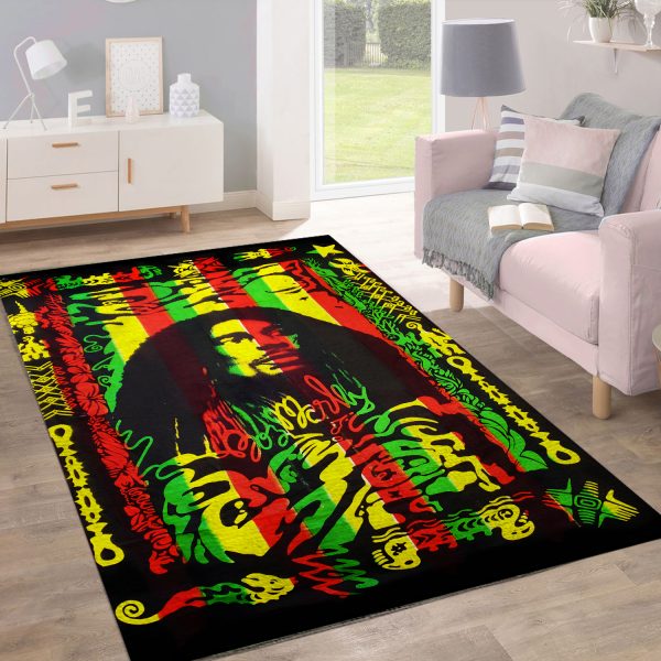 Bob Marley Rectangular Rug - HUANNM 4456