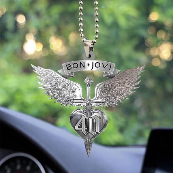 Bon Jovi Custom Shape 2-sided Acrylic Car Ornament - TANTN 6038
