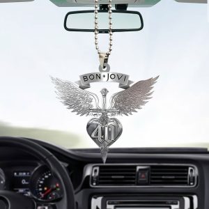 Bon Jovi Custom Shape 2-sided Acrylic Car Ornament - TANTN 6038