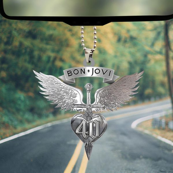 Bon Jovi Custom Shape 2-sided Acrylic Car Ornament - TANTN 6038