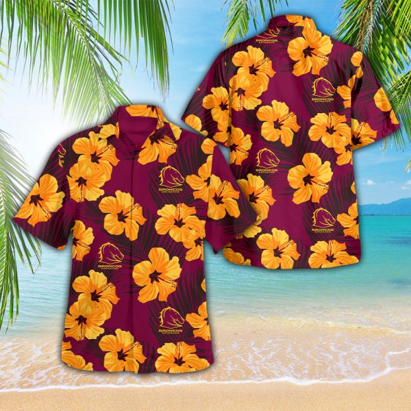 Brisbane Broncos 3D Hawaii Shirt - VANDH 2692