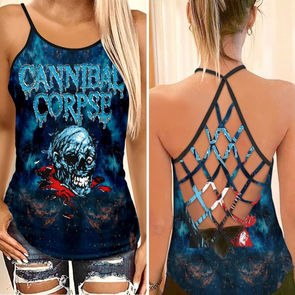 Cannibal Corpse Criss-Cross Tank Top - HUANNM 294