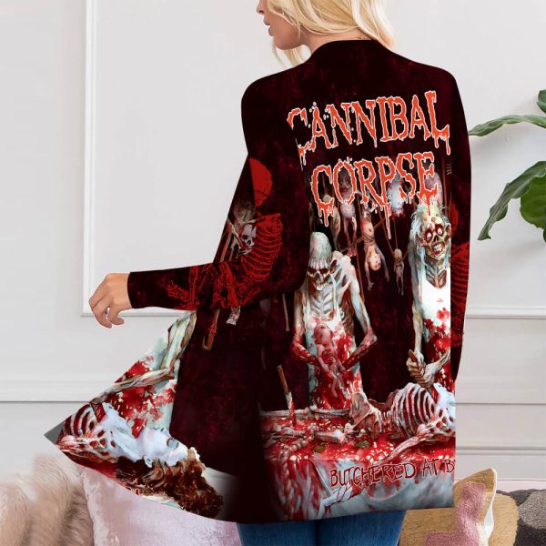 Cannibal Corpse Women's Patch Pocket Cardigan - HUANNM 231