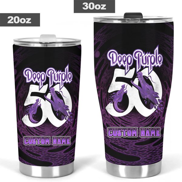 Personalized Deep Purple Tumbler Cup - TANTN 6108